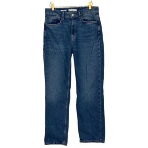 MNG Mango Matilda Straight Leg Jeans Women's 10 Medium Wash Cotton Denim